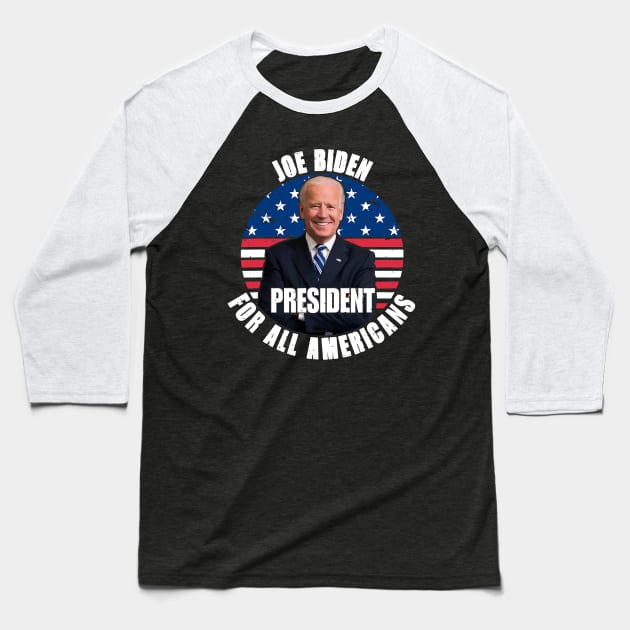 Joe Biden All Talk Anti Democrat Trump 2020 Baseball T-Shirt by Jessica Co